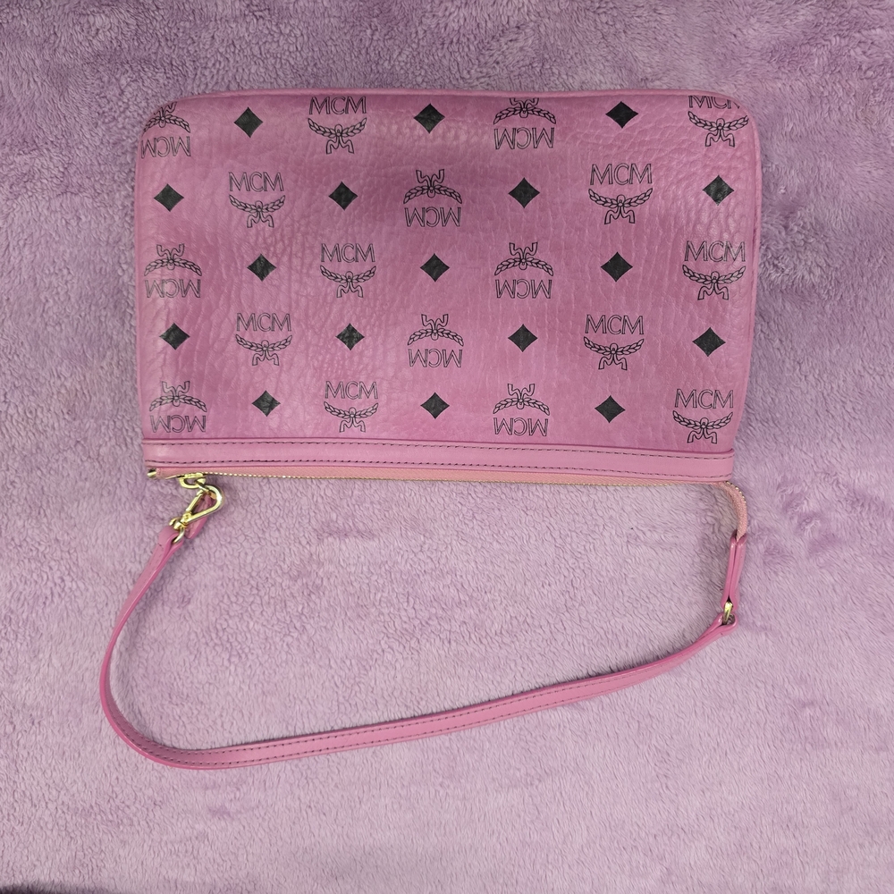 MCM Pink Women's Leather Very Large Tote Bag - Picture 5 of 11